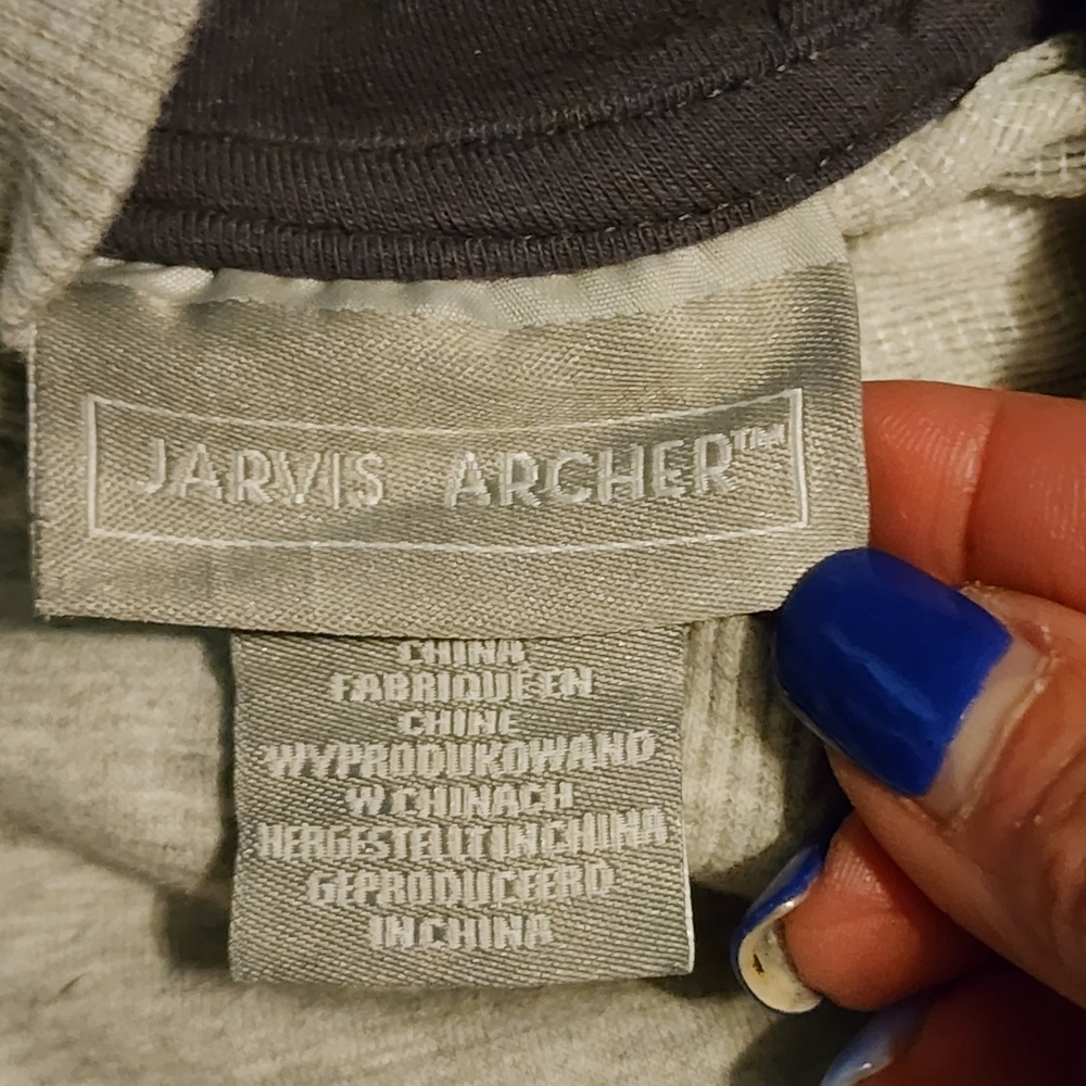 Jarvis Archer Infant Gray Hoodie with Rocket Design - Picture 4 of 4